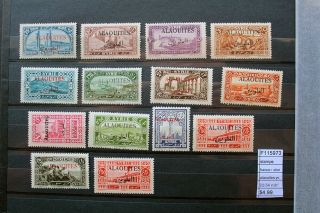 Stamps Colonies France Alaouites Yvert N°22/34 Mh (f115973)