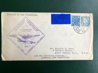 Ireland,  1939 North Atlantic Airmail Service First Flight Shannon To Botwood