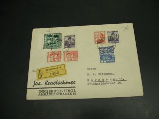 Austria 1937 Registered Cover To Germany 315