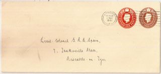 1941 Kgvi 1½d,  1d Embossed Sto Postal Stationery Env London F - Newcastle On Tyne