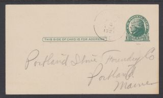 Us Sc Ux27c 1916 1c Jefferson Postal Card,  Vf & Very Scarce