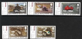 Isle Of Man 1998,  Isle Of Man Tt Races,  Sg 808 - 812,  5 Values Mnh