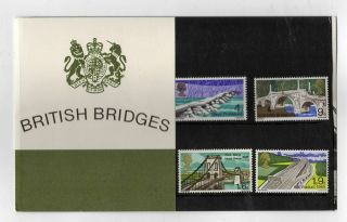 Gb 1968 – British Bridges — Post Office Presentation Pack No.  20 [original Sleeve