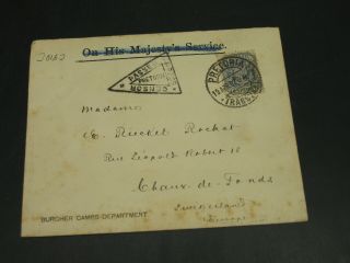 South Africa 1902 Censored Registered Cover To Switzerland 30163