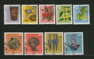 Switzerland – 1975 – Semi - Postal Year Set – B430 - 439 - 2 Sets,  9 Stamps -