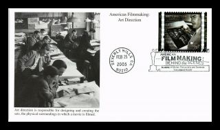 Dr Jim Stamps Us Art Direction American Filmmaking First Day Cover Mystic