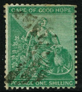 Sg 26 Cape Of Good Hope 1864 - 1s Deep Green -
