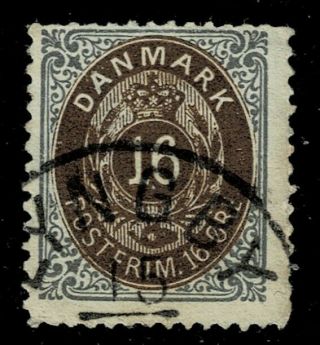Denmark Plated 16 øre Print 12,  Pos.  74