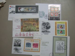 Six Fdc With Ss:gb,  Yugoslavia,  Netherlands,  Antigua,  Lithuania,  Un