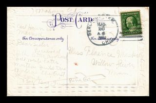 Dr Jim Stamps Us Berlin Center Ohio Postcard 1910 Easter Greeting Postal History