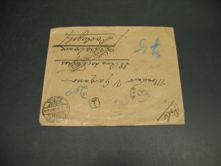 Portugal 1928 postage due stamps on cover from finland faults 30759 2