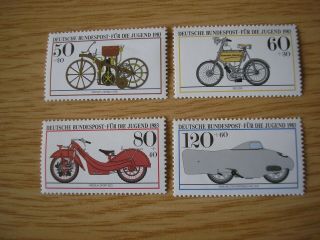 Germany Sg2018 - 2021 Youth Welfare (motorcycles) 1983 Full Set Of 4 Mnh Xf