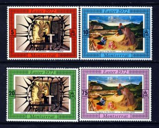 Montserrat Qe Ii 1972 The Complete Easter Set Sg 287 To Sg 290 Mnh