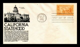 Dr Jim Stamps Us California Centennial First Day Cover Scott 997 Cs Anderson