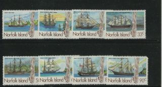 Norfolk Island 1984 Mnh Whaling Ships