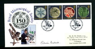 Royal Microscopical Society Official 1989 Signed First Day Cover (o159)