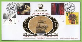 G.  B.  1999 Inventors Tale Set On Benham First Day Cover,  Greenwich