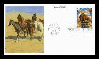 Us Cover Western Wildlife Legends Of The West Fdc Mystic Stamp Company