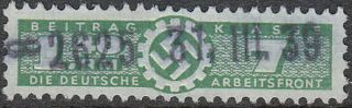 Stamp Germany Revenue Wwii Fascism War Era War Daf Lc 140 07