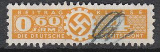 Stamp Germany Revenue Wwii Fascism War Era War Daf Lc 04 060