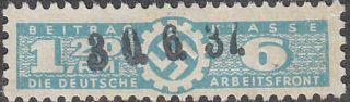 Stamp Germany Revenue Wwii Fascism War Era War Daf Lc 120 6