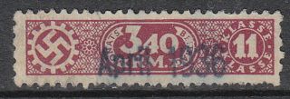 Stamp Germany Revenue Wwii Fascism War Era War Daf Ll 340 11