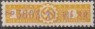 Stamp Germany Revenue Wwii Fascism War Era War Daf Lc 180 08 S