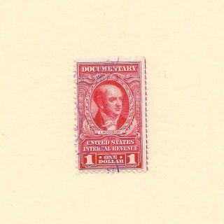 Us Scott R667 $1 Documentary Revenue Stamp,  Hand Stamped,  Sog.