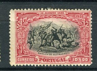 Portugal; 1926 Early Pictorial Issue Fine Hinged 10e.  Value