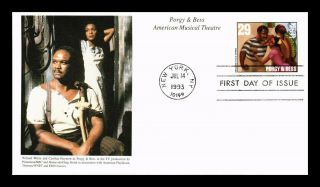 Dr Jim Stamps Us Porgy And Bess American Musical Theatre Fdc Cover York