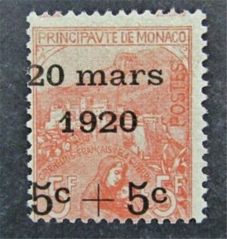 Nystamps French Monaco Stamp B13 Og H $45