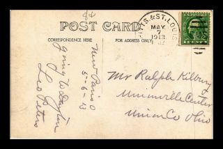 Dr Jim Stamps Us Pittsburgh And St Louis Rpo Railroad Post Office Postcard