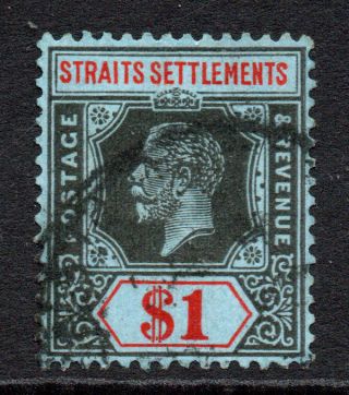 Straits Settlements 1 Dollar Stamp C1912 - 23 (3)