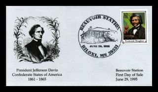 Dr Jim Stamps Us Frederick Douglass Civil War First Day Cover Jefferson Davis