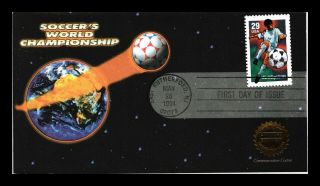 Dr Jim Stamps Us Soccer World Championship 29c Fdc All Over Cover