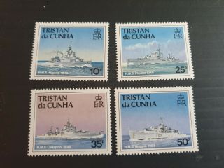 Tristan Da Cunha 1994 Sg 565 - 568 Ships Of The Royal Navy (3rd Series) Mnh