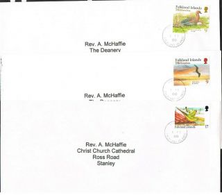 Falkland Islands 6 Diff Local Covers To Rev.  A.  Mchaffie [all Have Bird Stamps]