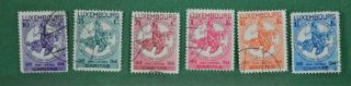 Luxembourg Stamps 1934 Child Welfare Set Sg 318 - Sg 323 (s118)