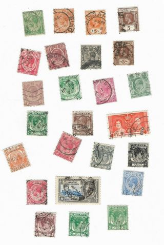 P490/0] 25 Different Straits Settlements Packet