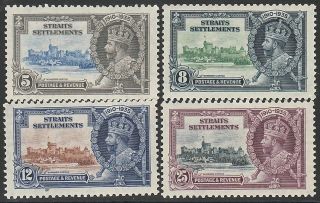 Straits Settlements - Sg 256 - 259 - King George V Silver Jubilee Set - Fine