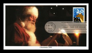 Dr Jim Stamps Us Reindeer Christmas Mystic First Day Cover Santa Claus