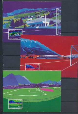 Xb69730 Liechtenstein 1982 Football Cup Soccer Maxicards
