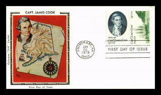 Dr Jim Stamps Us Captain Cook Alaska Colorano Silk Fdc Cover Anchorage