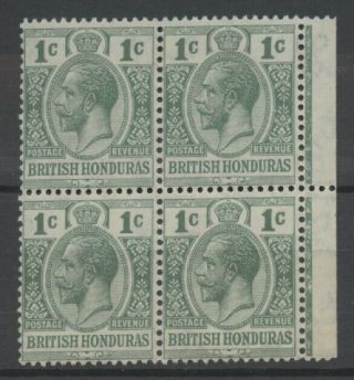 No: 66961 - British Honduras - An Old Block Of 4 Of 1 C - Mnh