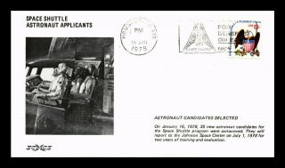 Dr Jim Stamps Us Space Shuttle Astronaut Candidates Selected Event Cover 1978