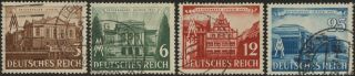 Stamp Germany Mi 764 - 7 Sc 498 - 501 1941 Wwii Fascism Leipzig Spring Fair