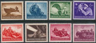 Lot Stamp Germany 1944 WWII Fascism War Era Tank Ship Wehrmacht Selection MNG 2