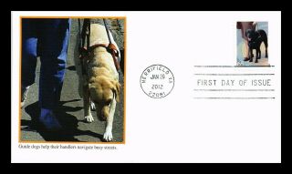 Us Cover Dogs At Work Guide Dogs Fdc Fleetwood Cachet
