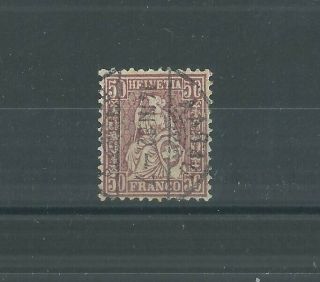 Switzerland 1881 50c [granite Paper] Fine