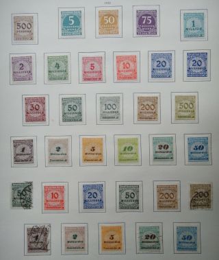 Germany 1923 Stamps Mh/used Overprint German States Deutschland German